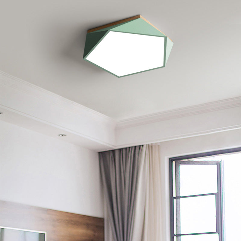 Lampe LED moderne Macaron encastré Pentagone pour salon chambre à coucher