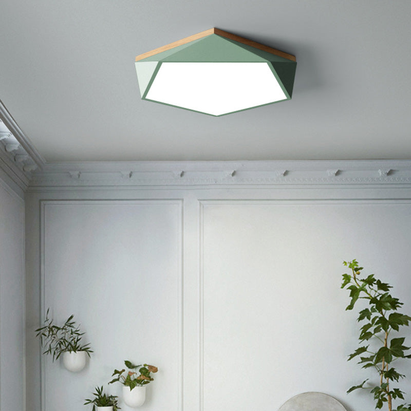 Lampe LED moderne Macaron encastré Pentagone pour salon chambre à coucher