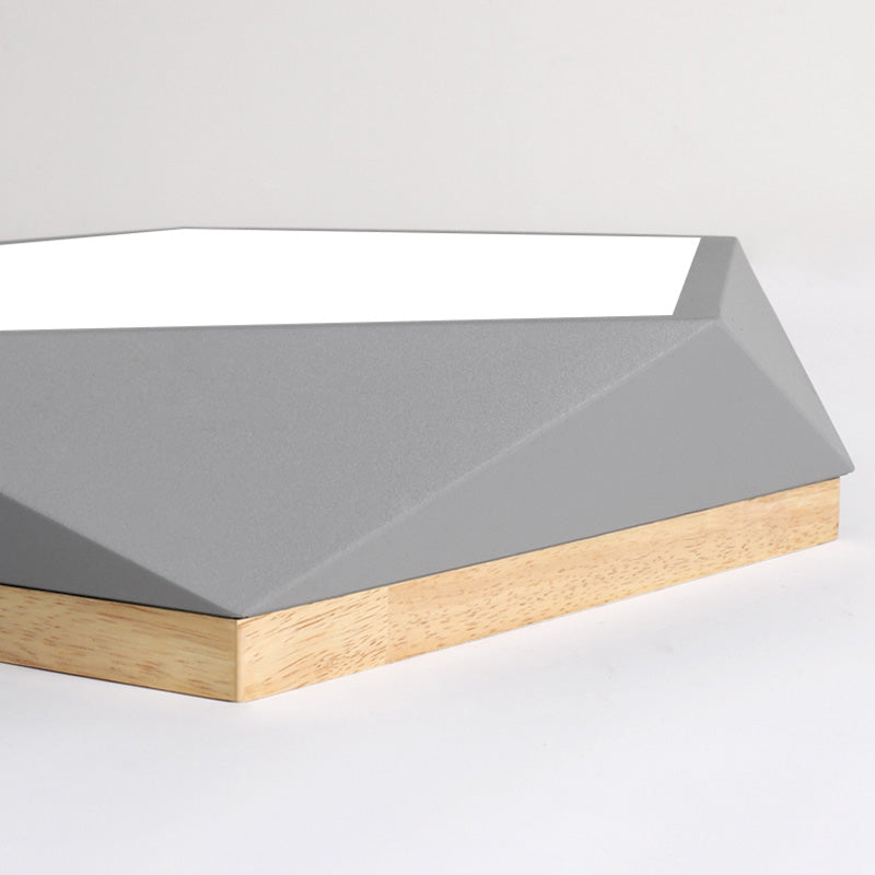 Lampe LED moderne Macaron encastré Pentagone pour salon chambre à coucher