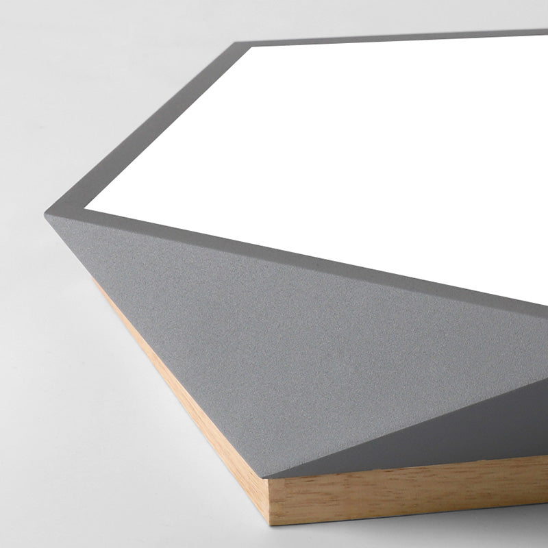 Lampe LED moderne Macaron encastré Pentagone pour salon chambre à coucher