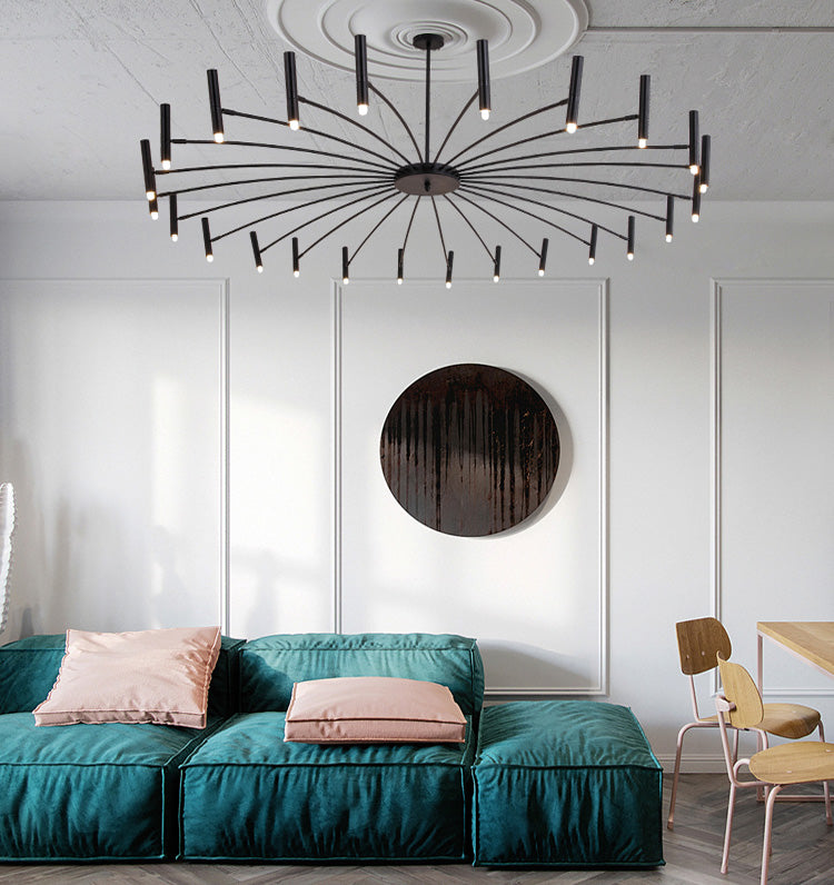 Sputnik Light Aymétriel Chandelier de plafond moderne pour salle à manger du salon