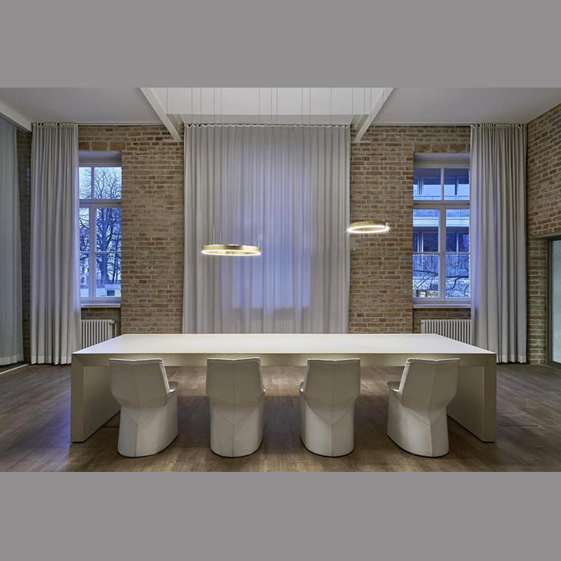 Contemporary LED Suspension Light Acrylic Shade Hanging Lights for Living Room