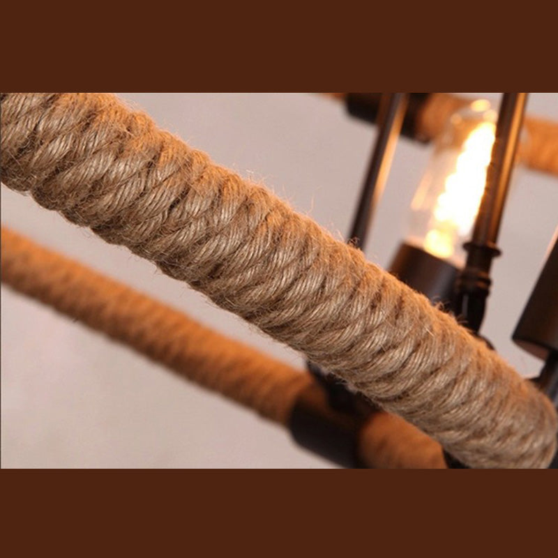 Luminaire de lustre de l'ampoule exposé Éclairage de pendentif en métal industriel pour le restaurant