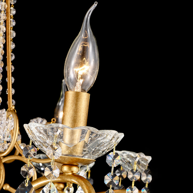 Kerze Kronleuchter Leuchte Traditionelle Kristallheizbeleuchtung für das Restaurant