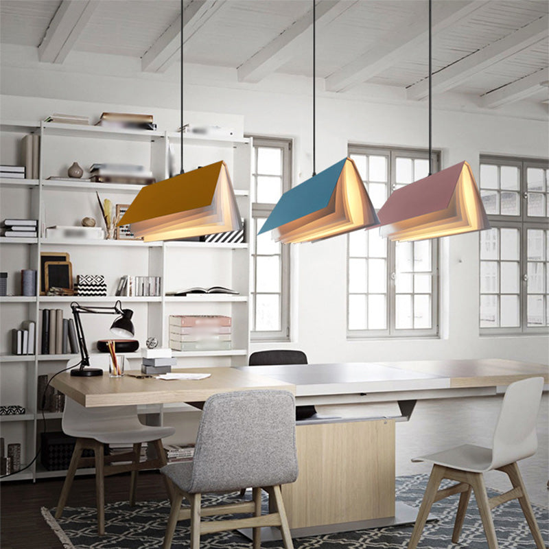 Forme de livre de style nordique Colron Macron Modern Metal 1 Kit d'éclairage de la tête pour la cuisine