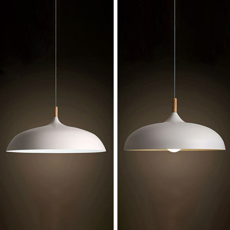 Bowl Shape Contemporary Macron One Head Metal Hanging Lamp Kit for Bedroom Dinning Room