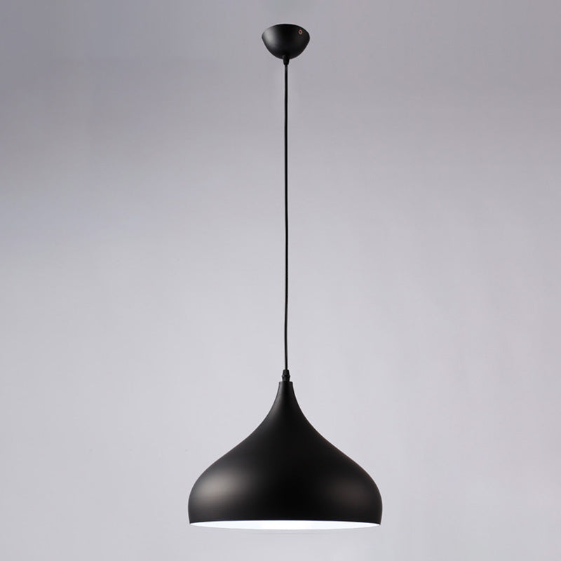 Contemporary Single Head Colorful Macron Metal Pendant Light for Study Room