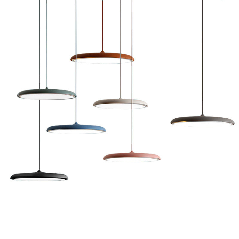 Disque 24W Disc Lights Hanging Macaroon Nordic Style Metal 1 Light Pendant Lightture