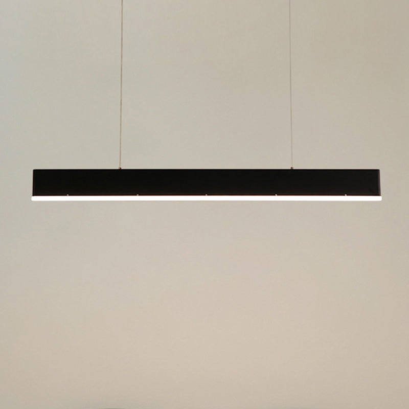 Contemporary Simple Style Rectangle LED Island Light Pendant Lights for Office