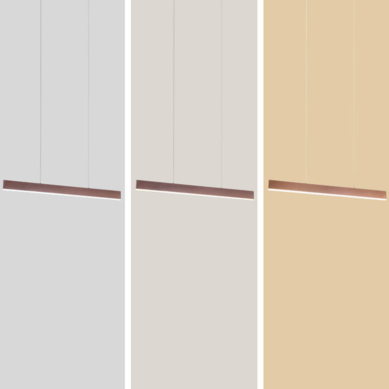 Contemporary Simple Style Rectangle LED Island Light Pendant Lights for Office