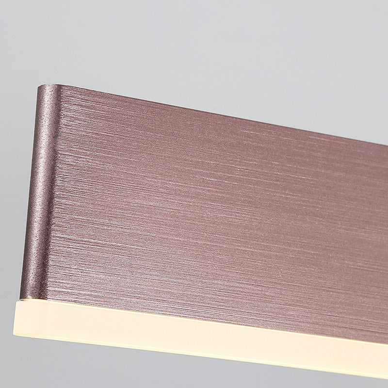 Contemporary Simple Style Rectangle LED Island Light Pendant Lights for Office