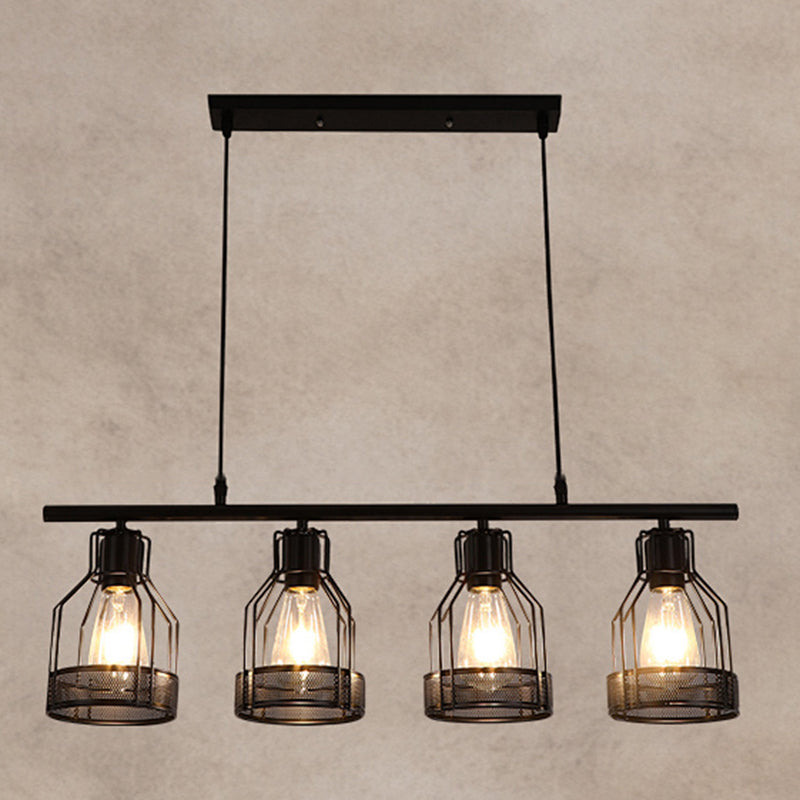 Cage Island Kroonluchter Lichten industriële metalen kroonluchter verlichtingsarmaturen voor eettafel