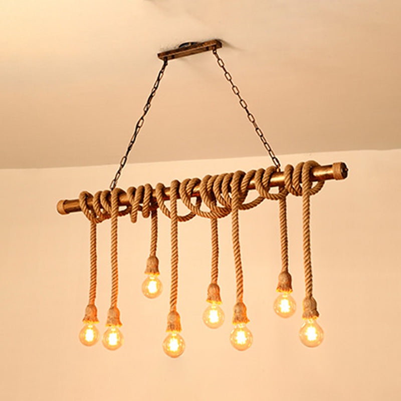 Bulb esposto Isola lampadario Luci industriali Fissature del lampadario per lampadario per tavolo da pranzo