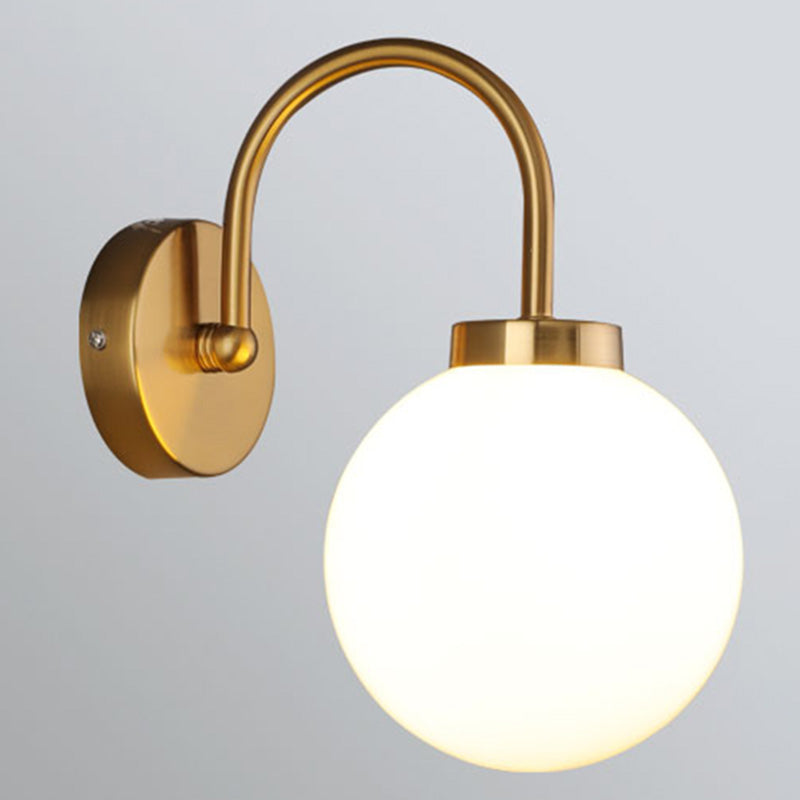 Lampada globale SCONCE Stile contemporaneo in vetro da letto da letto per la parete illuminazione da parete