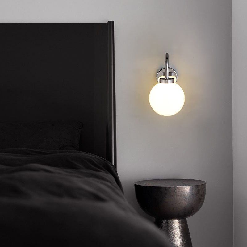 Lampada globale SCONCE Stile contemporaneo in vetro da letto da letto per la parete illuminazione da parete