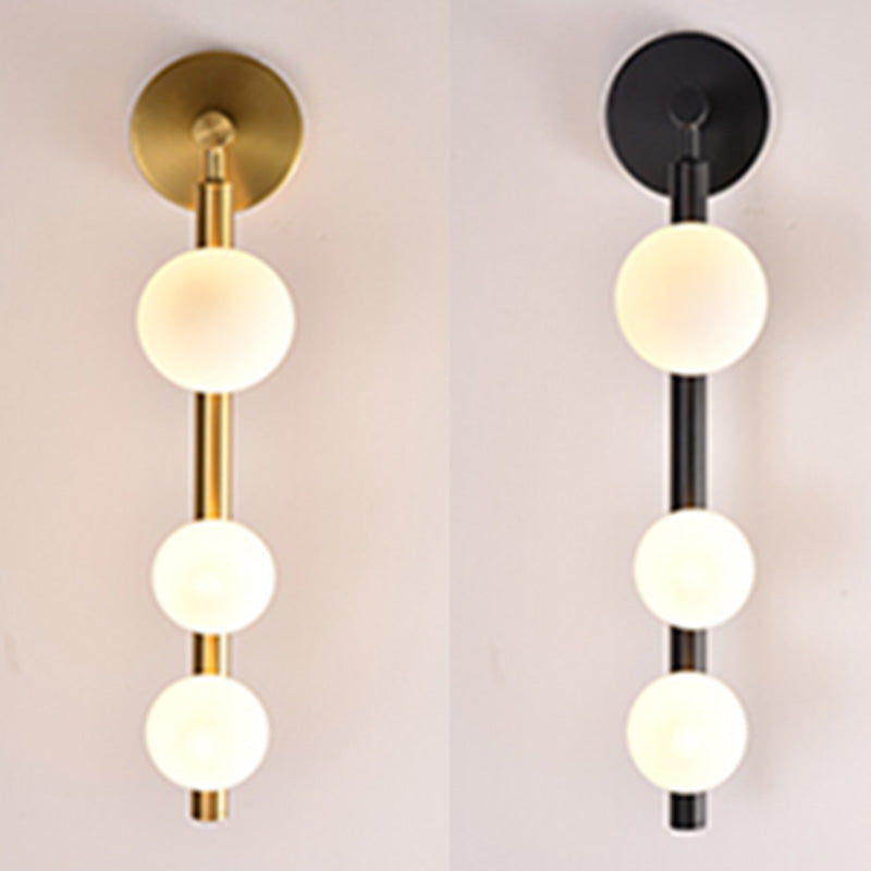 Sfere lampada con applique in vetro Secondo illuminazione da parete in stile minimalista per camera da letto