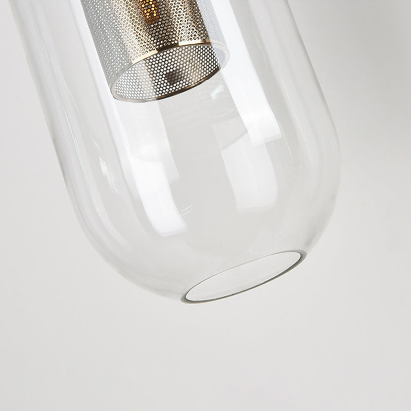 Shaded Living Room Wall Sconce Lighting Glass Minimalist Style Sconce Light Fixture