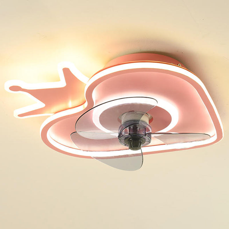 Strawberry Semi Flush Mount Cartoon Adcore de chambre à coucher