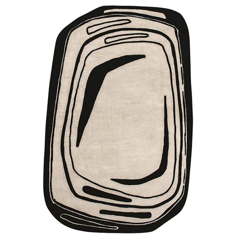 Simple Indoor Room Indoor Carpet Gray Pure Color Carpet Polyester Washable Rug