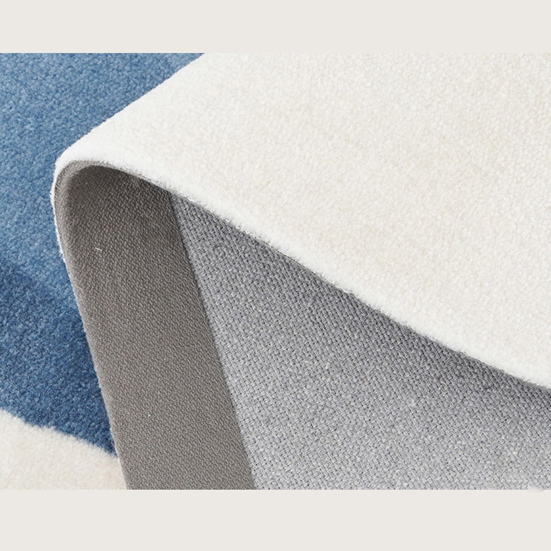 Simple Indoor Room Indoor Carpet Gray Pure Color Carpet Polyester Washable Rug