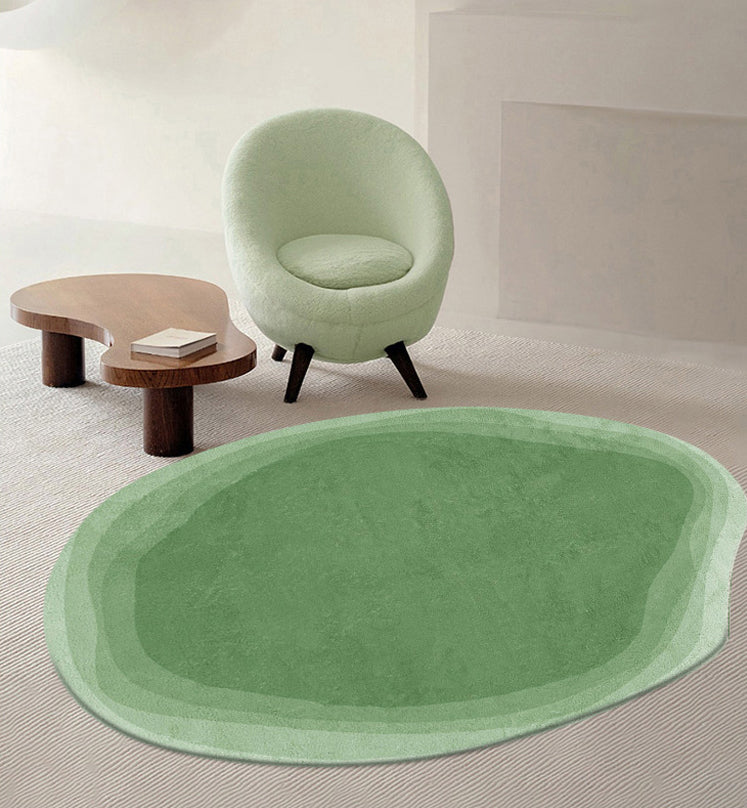 Simple Indoor Room Indoor Carpet Gray Pure Color Carpet Polyester Washable Rug
