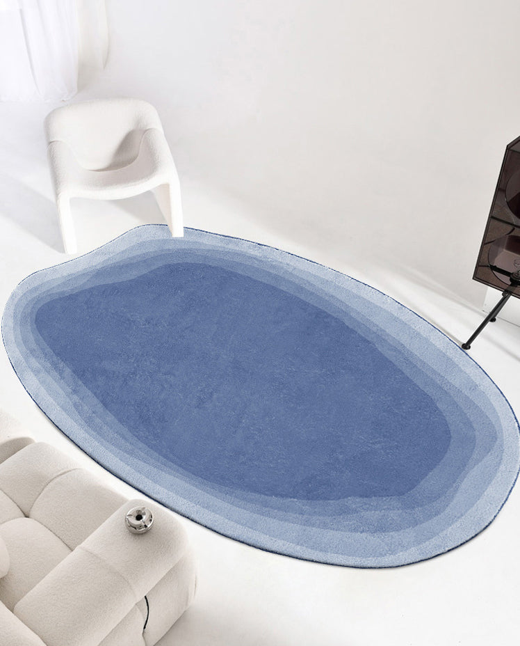 Simple Indoor Room Indoor Carpet Gray Pure Color Carpet Polyester Washable Rug