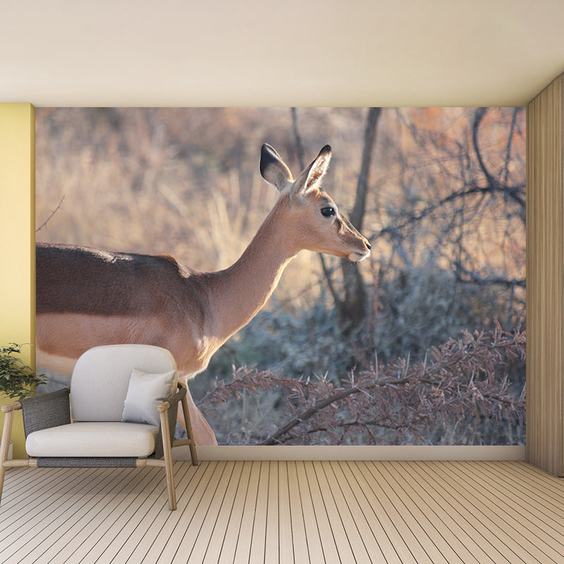 Deer Murals Moisture Resistant Classical Hallway Wall Decoration, Personalised Size