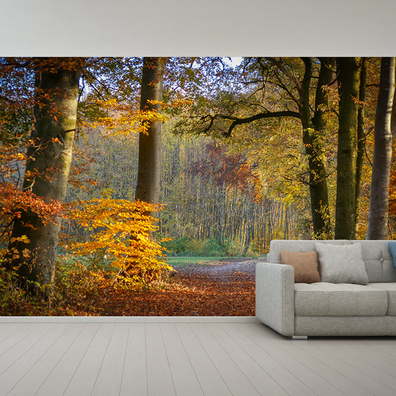 Forest Pattern Wallpaper Murals Moisture Resistant Modern Living Room Wall Covering