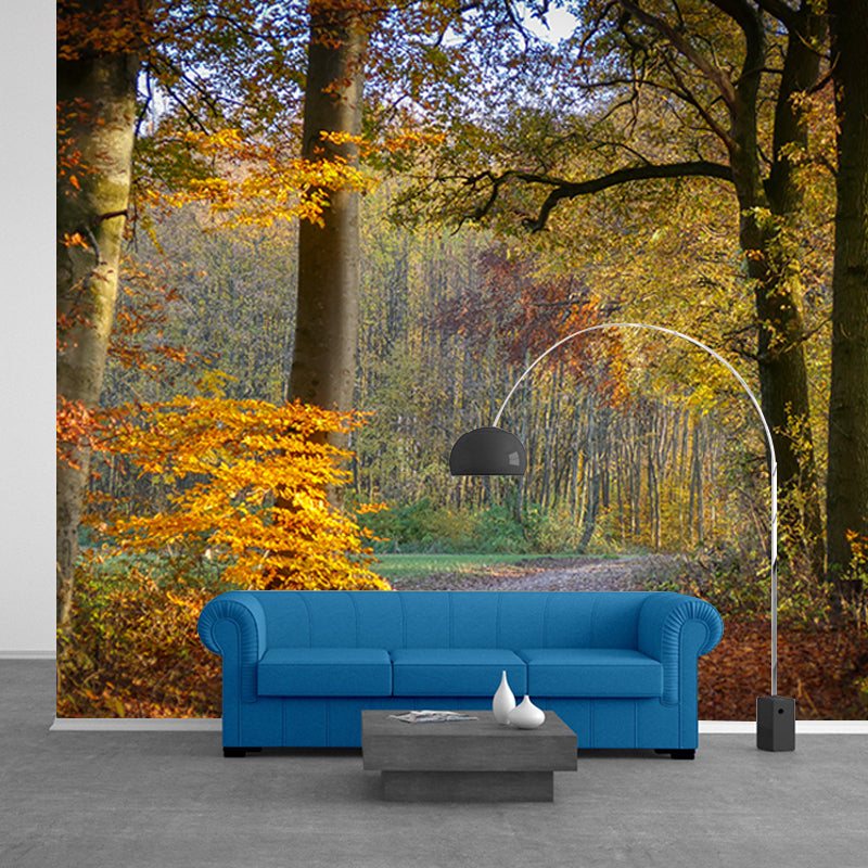 Forest Pattern Wallpaper Murals Moisture Resistant Modern Living Room Wall Covering