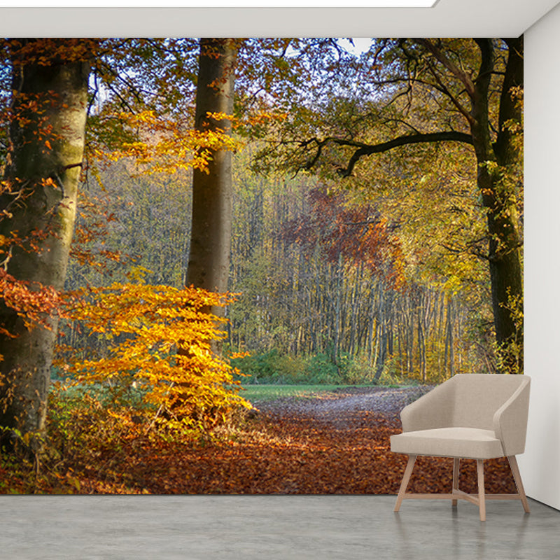 Forest Pattern Wallpaper Murals Moisture Resistant Modern Living Room Wall Covering