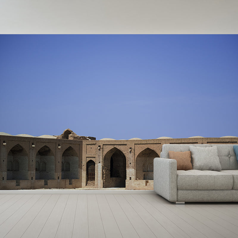 Dry City Landscape Mural Water Resistant Decorative Wall Decor for Bedroom