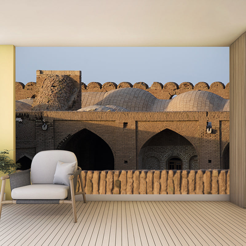 Dry City Landscape Mural Water Resistant Decorative Wall Decor for Bedroom