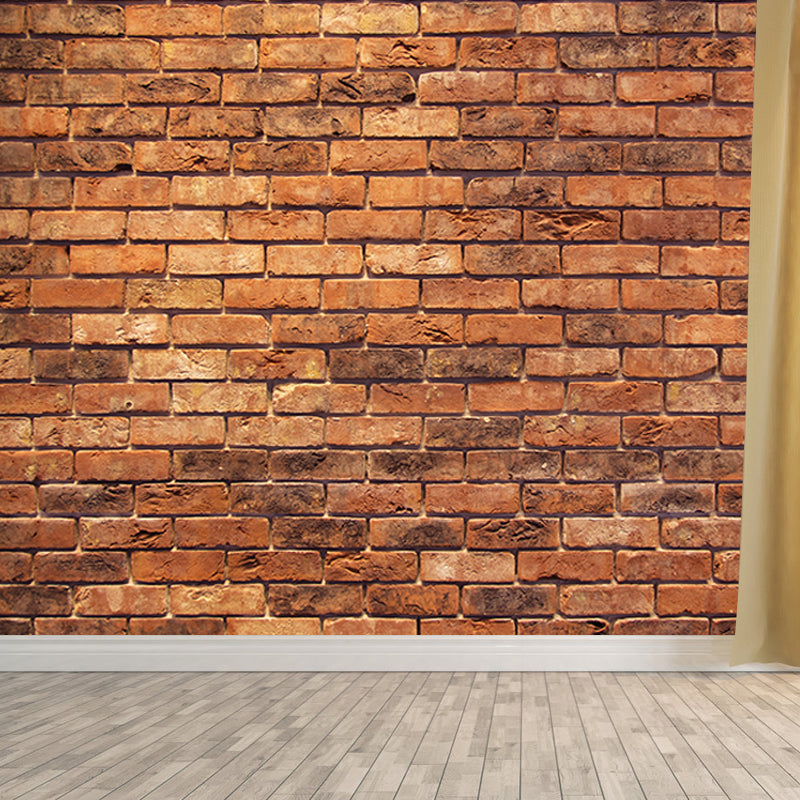 Countryside Style Brick Wall Mural Stain Resistant Living Room Wall Decor