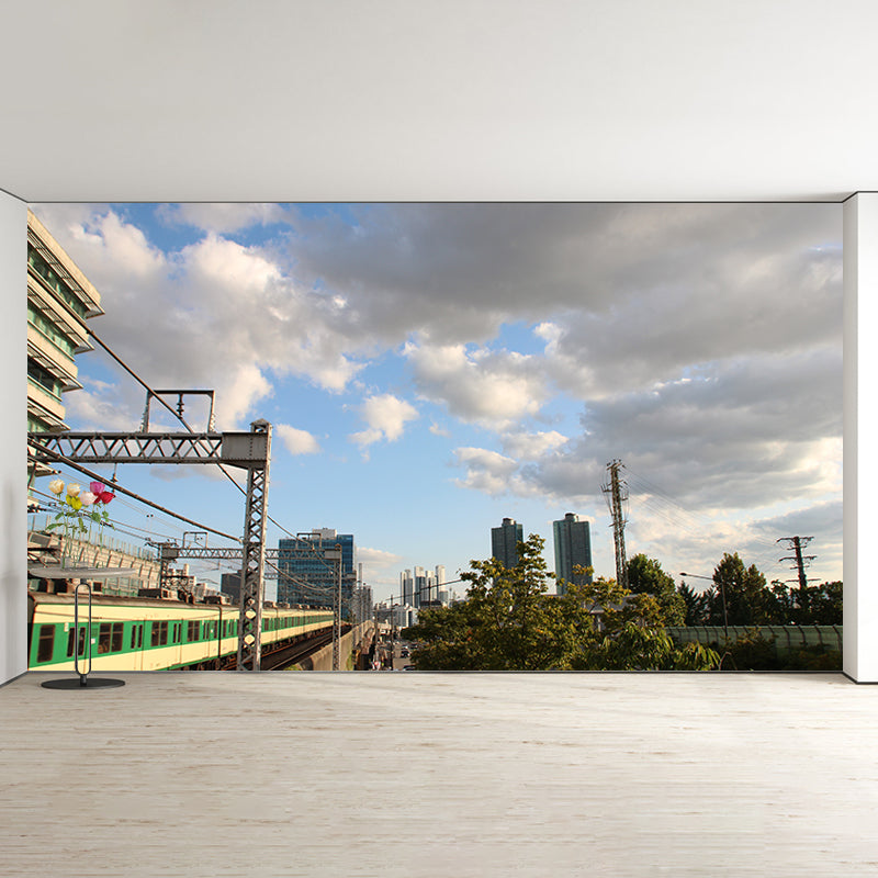 Contemporary Transportation Wallpaper Murals Water Resistant, Personalised Size