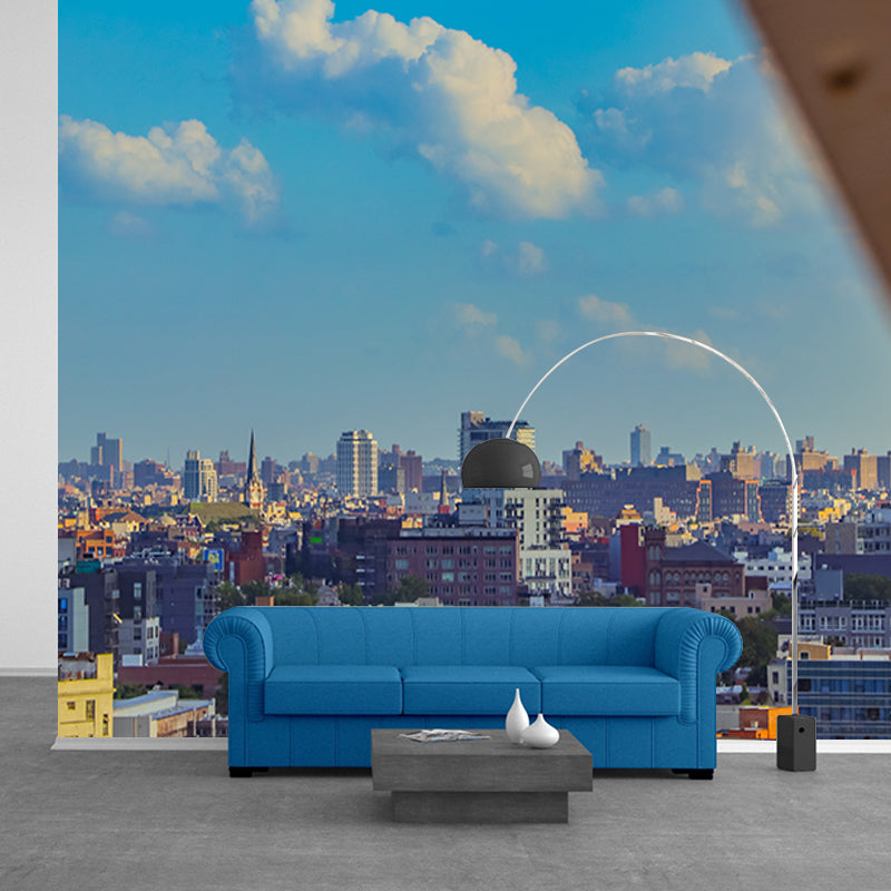 City Scenery Mural Stain Resistant Contemporary Wall Decor Living Room