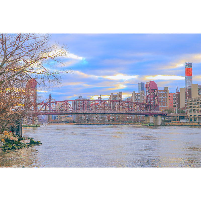 City Scenery Mural Stain Resistant Contemporary Wall Decor Living Room