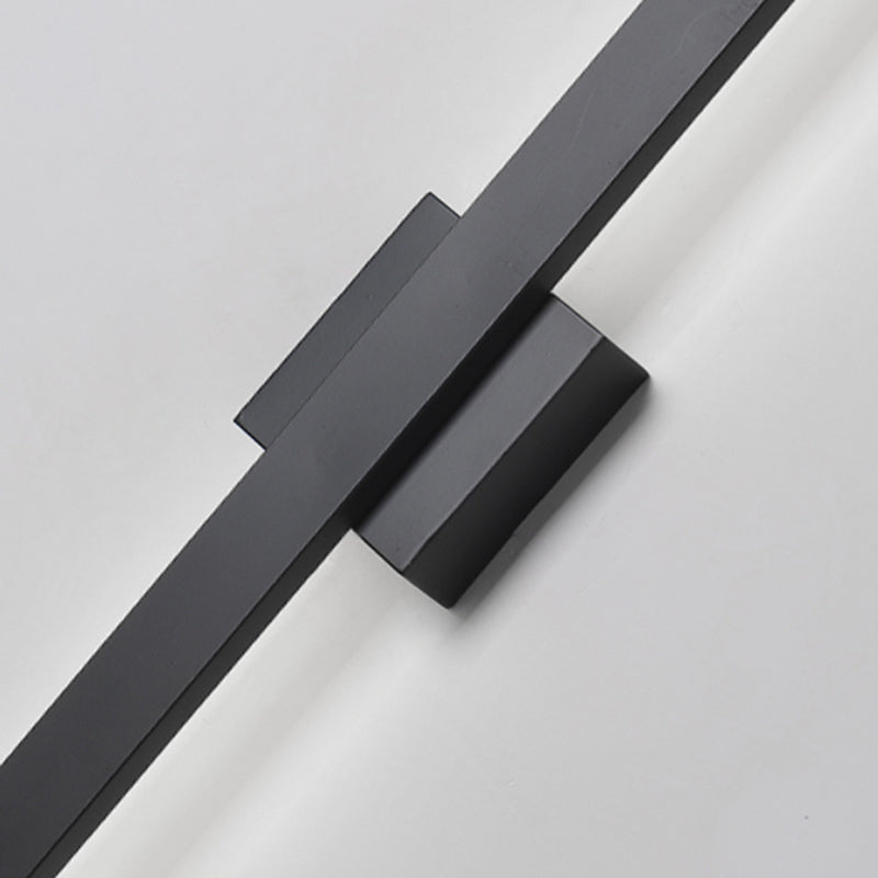 Linear Shade Wall Lighting Modern Simple Style 1 Light Sconce Light in Black and Gold