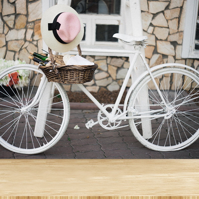 Maßgeschneiderte Vintage-Fahrrad-Wandtapete, Heimdekoration, zeitgenössischer Stil für die Inneneinrichtung