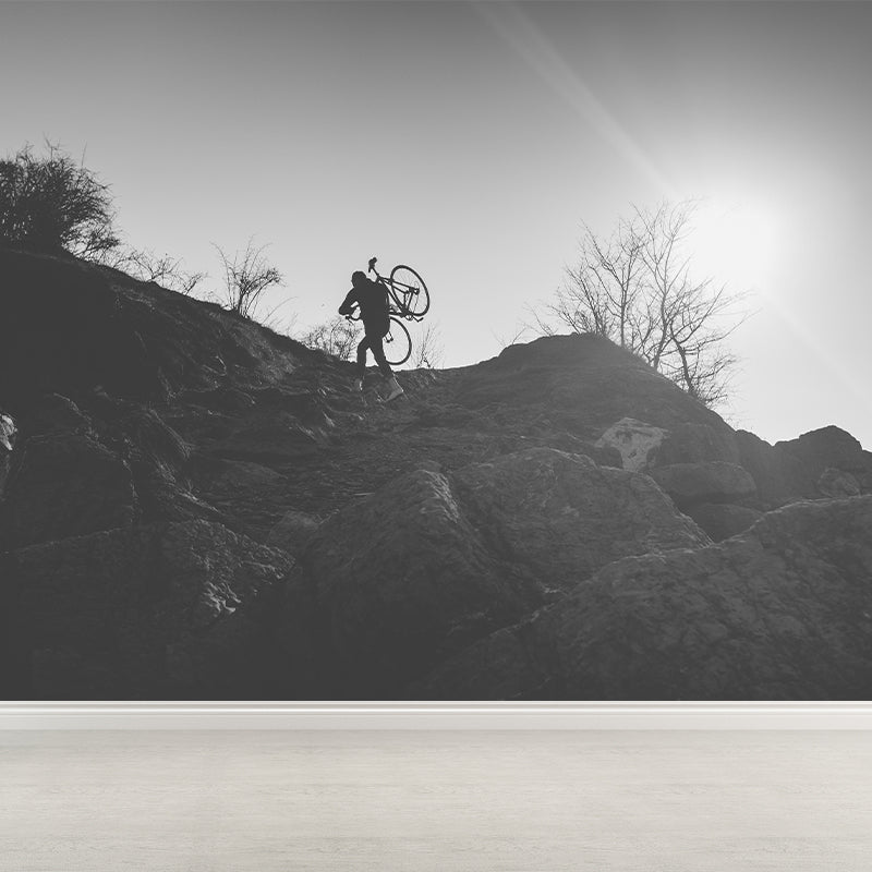 Customized Bike Mural Home Decor Environment Friendly Wallpaper for Home Decor