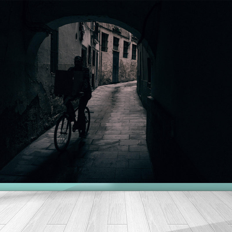 Industrial Photography Bicycle Mural Wallpaper Wall Covering Dining Room Wall Mural