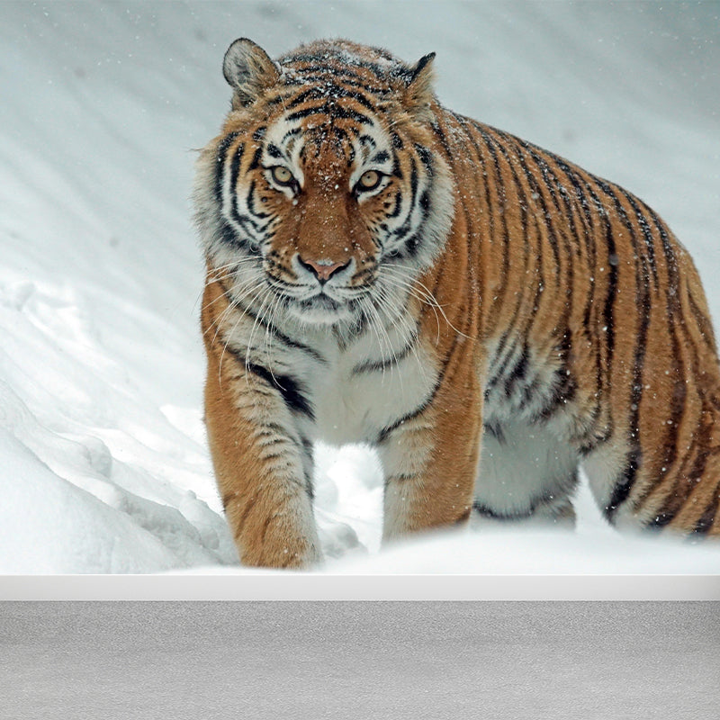 Customized Tiger Wall Paper Murals Mildew Resistant Living Room Wall Decor