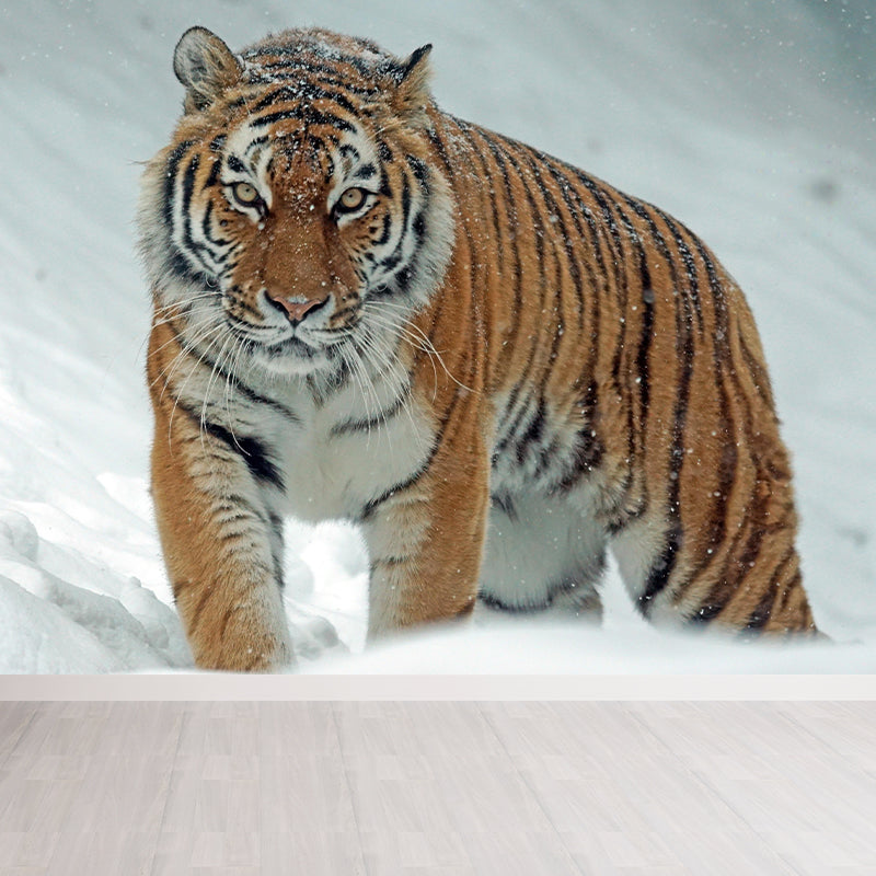 Customized Tiger Wall Paper Murals Mildew Resistant Living Room Wall Decor