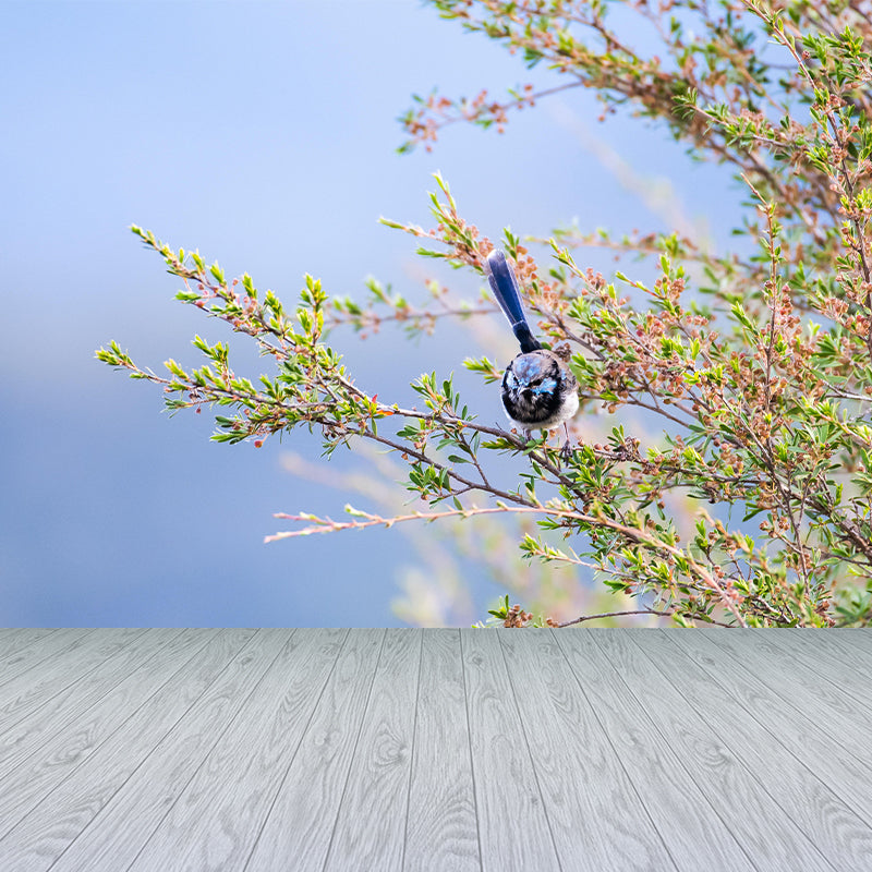 Customized Wren Wall Paper Murals Mildew Resistant Living Room Wall Decor