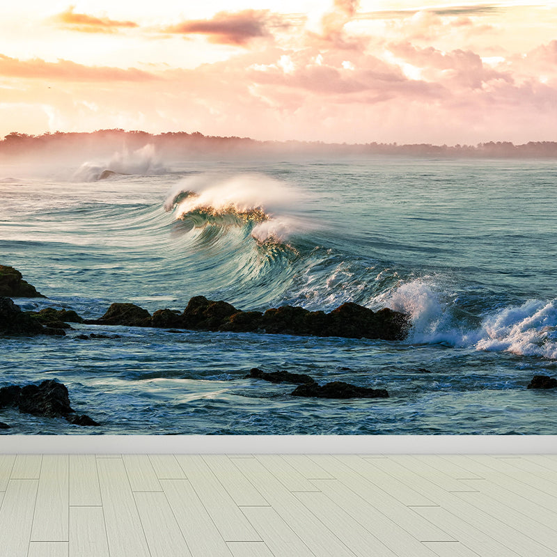 Photography Turbulent Waves Wall Mural Home Decoration Bathroom Floor Murals