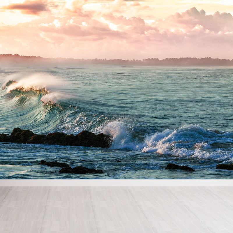 Photography Turbulent Waves Wall Mural Home Decoration Bathroom Floor Murals