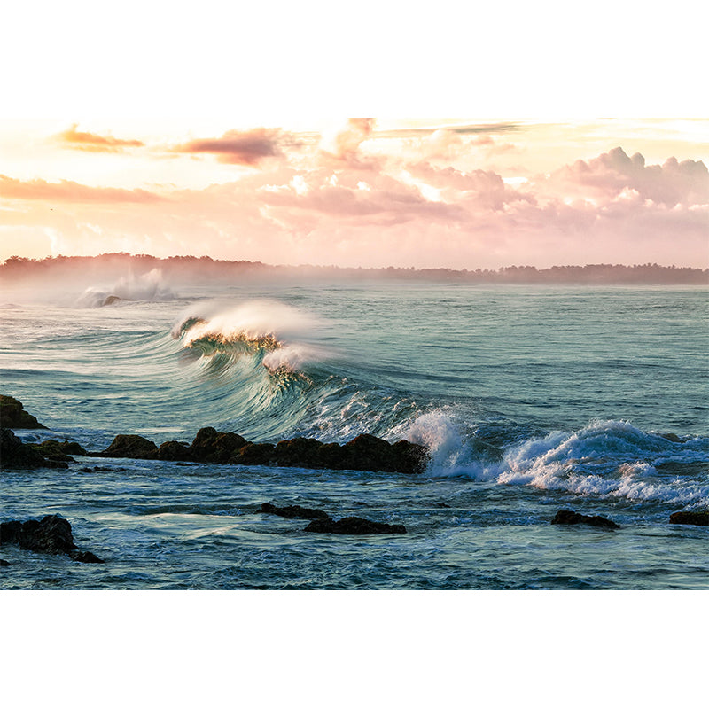 Photography Turbulent Waves Wall Mural Home Decoration Bathroom Floor Murals