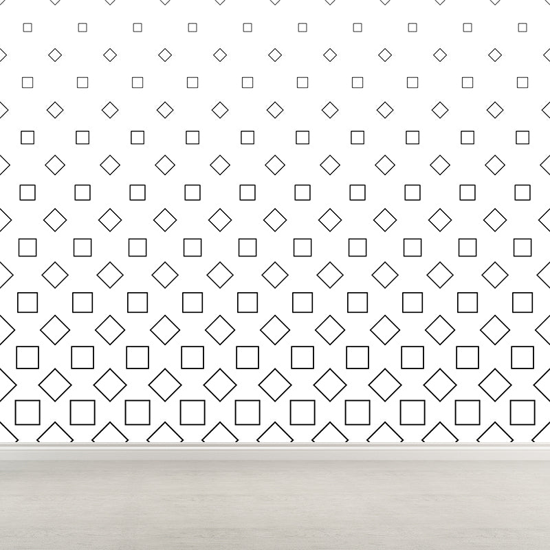 Contemporary Geometric Mural Wallpaper Little Square Multiple Sizes Available