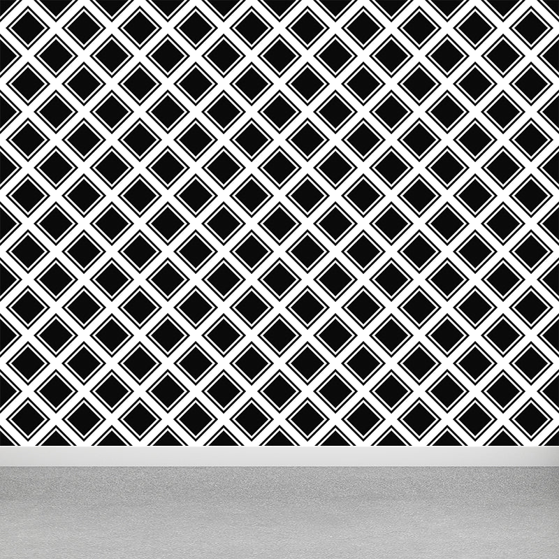 Contemporary Square Geometric Mural Wallpaper Illustration Multiple Sizes Available