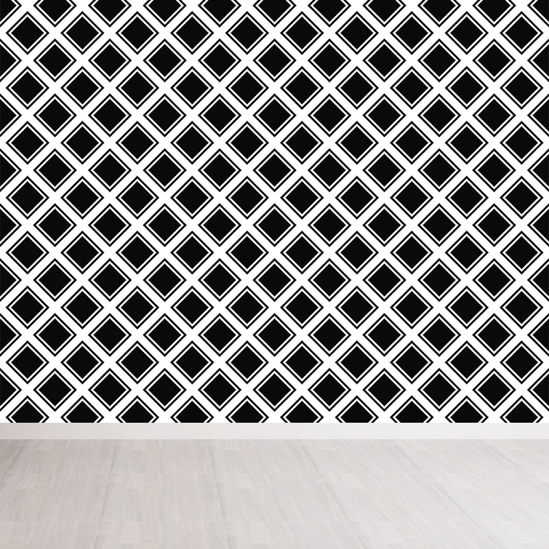 Contemporary Square Geometric Mural Wallpaper Illustration Multiple Sizes Available