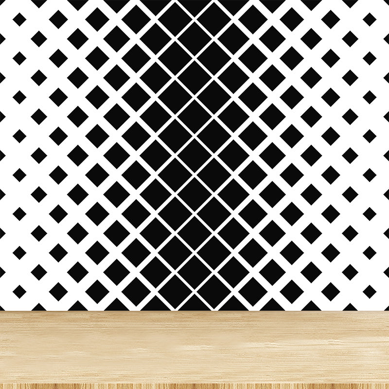 Contemporary Square Geometric Mural Wallpaper Illustration Multiple Sizes Available